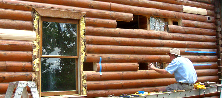 Log Home Repair Fleetwood,  North Carolina